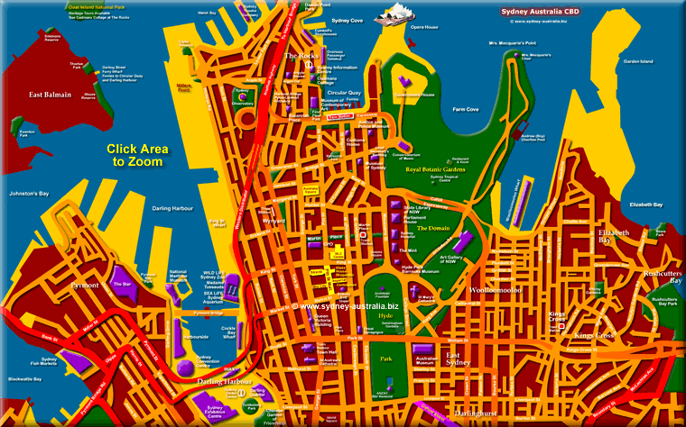 Map Of Sydney Cbd Map Of The World - vrogue.co