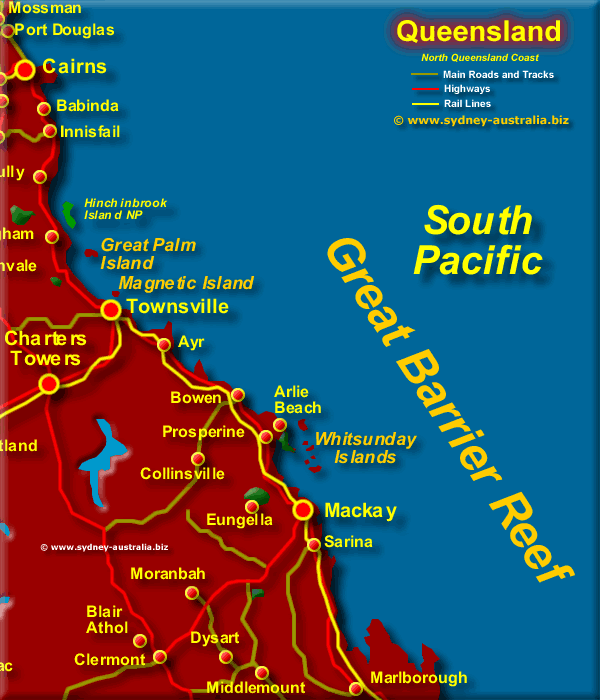 Queensland Coastal Map