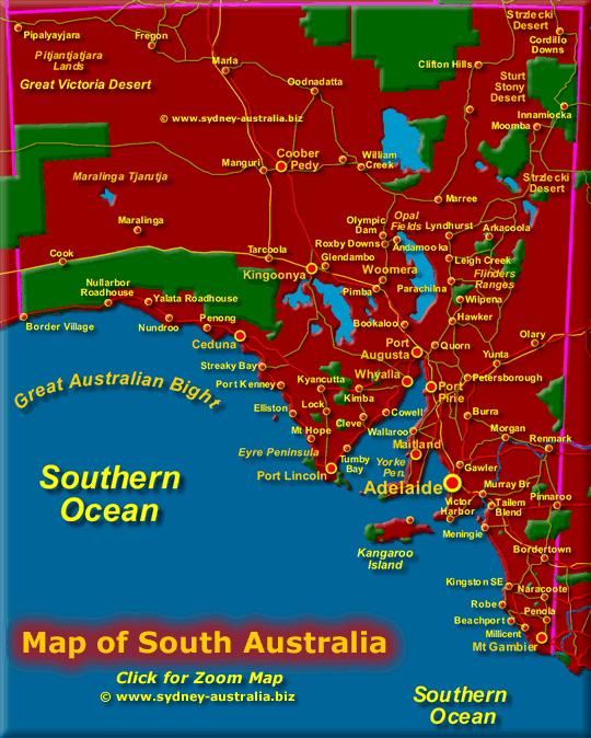 Map South Australia 