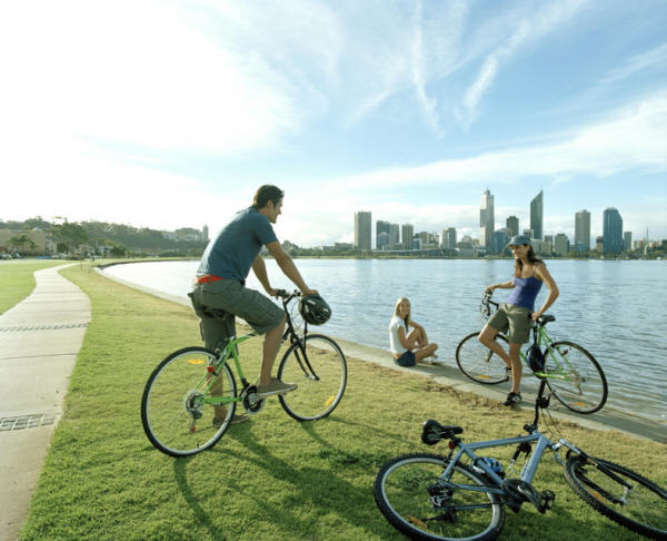 Cycling the Swan River